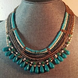 Vintage art deco statement necklace